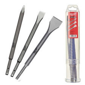 Milwaukee Accessoires 4932430001 Kit de démarrage burins SDS-plus (3 pièces)