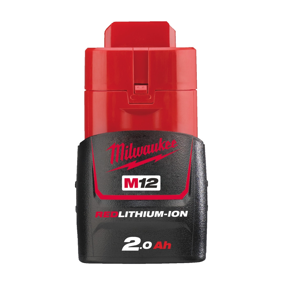 Milwaukee Accessoires 4932430064 M12 B2 Batterie Rouge Lithium 2.0 A.h