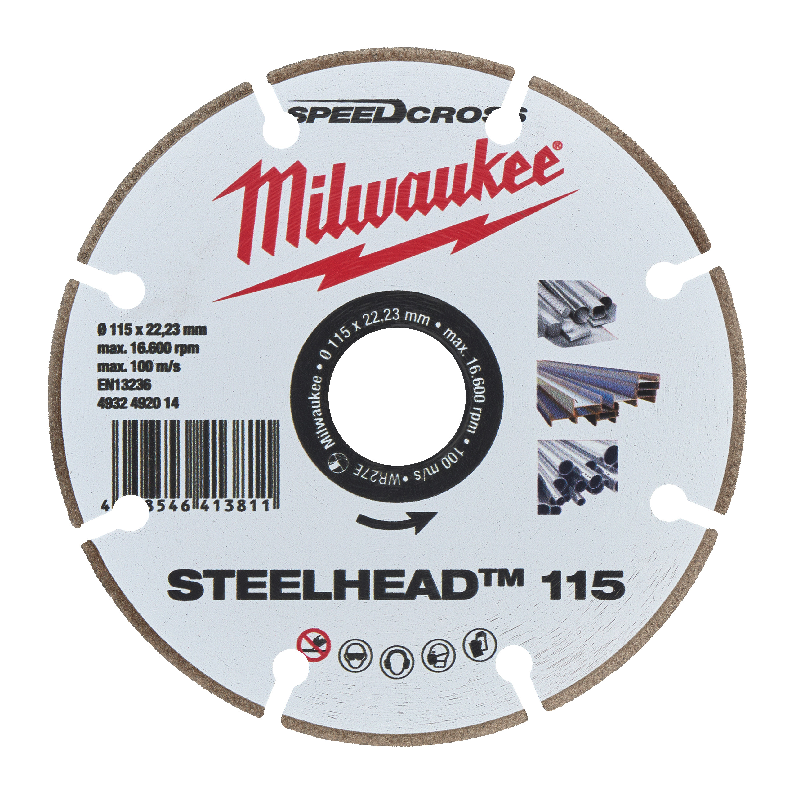 Milwaukee Accessoires 4932492014 Speedcross STEELHEAD™ Diamond disc 115 mm