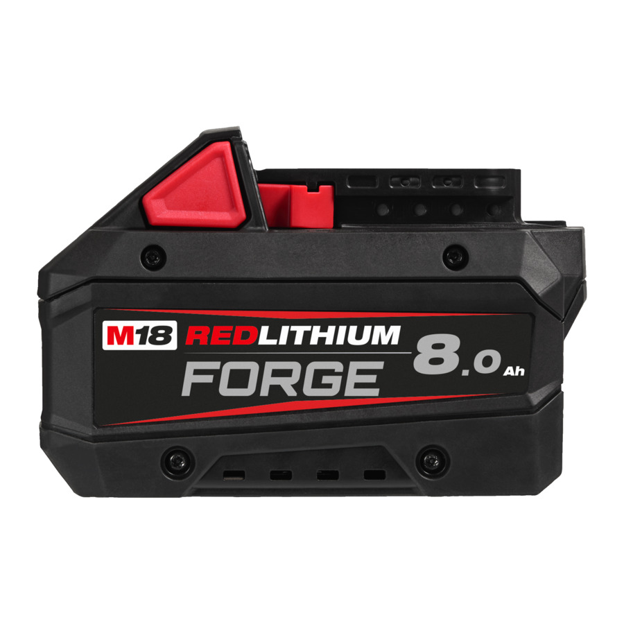 Milwaukee Accessoires 4932492131 M18 FB8 FORGE Batterie 18V 8.0Ah Redlithium-Ion