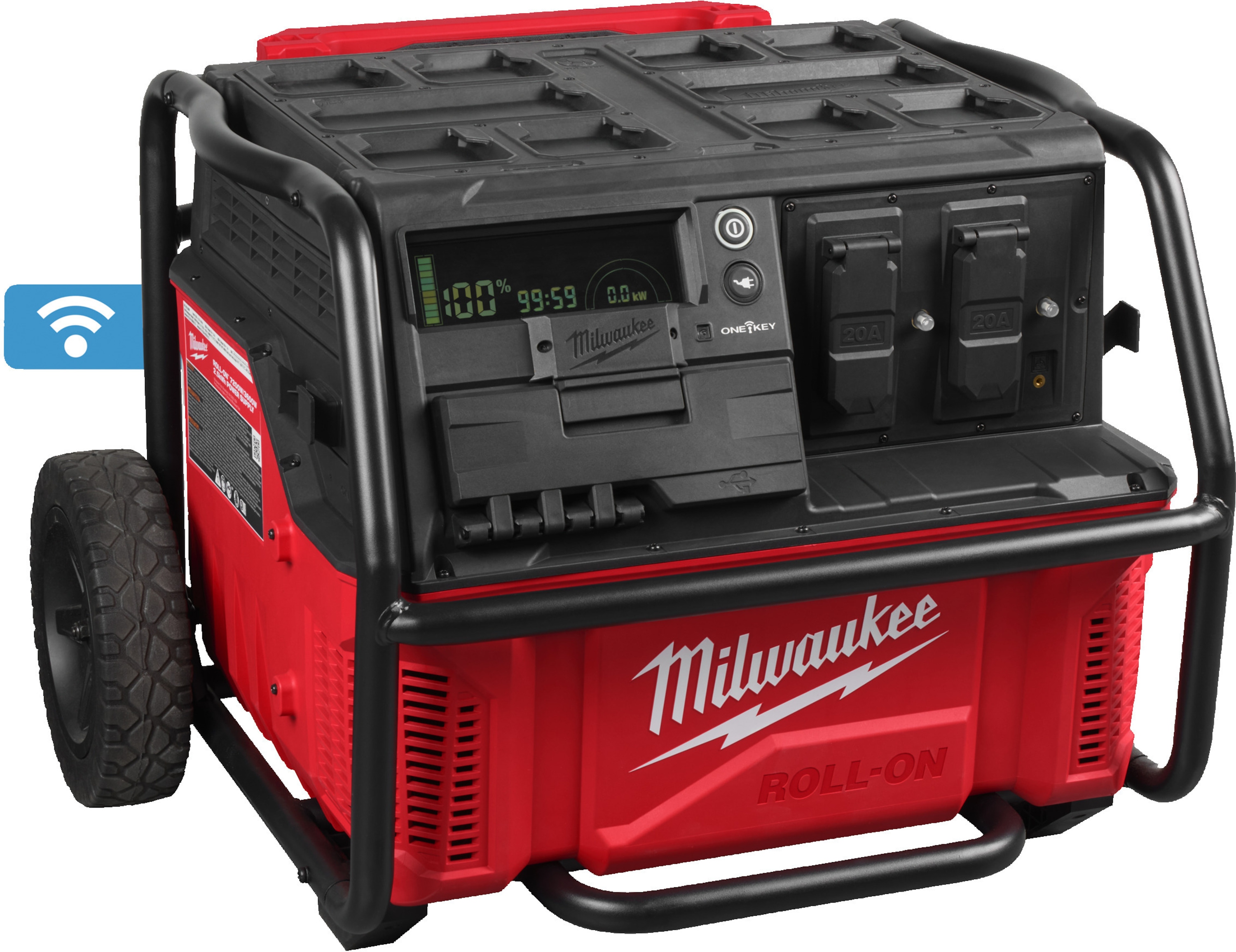 Milwaukee Accessoires 4933492133 ROLL-ON 7200/ 3600 W 2.5 KWH Générateur d'alimentation électrique