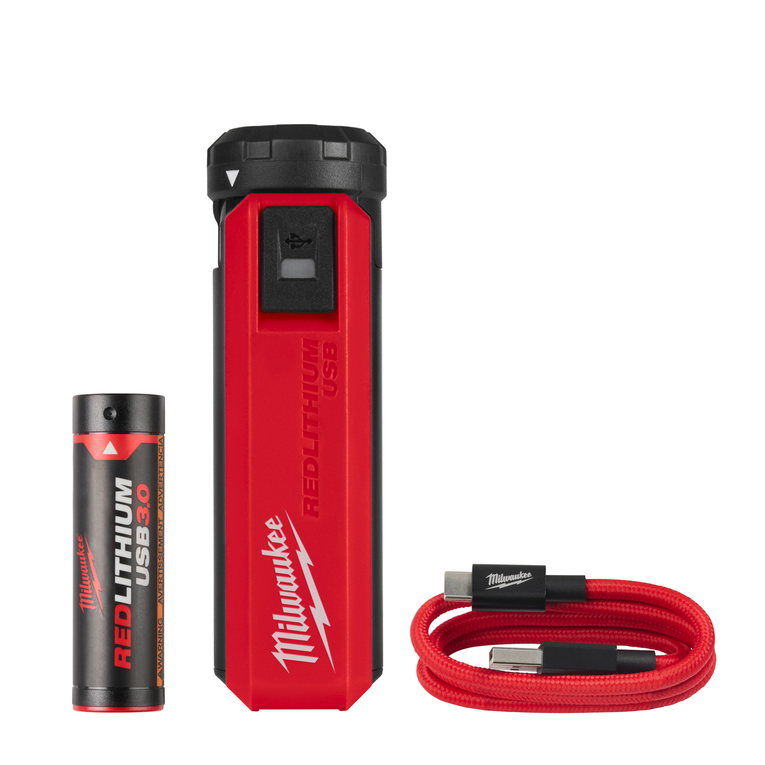 Milwaukee Accessoires 4932493335 Ensemble batterie et chargeur USB REDLITHIUM