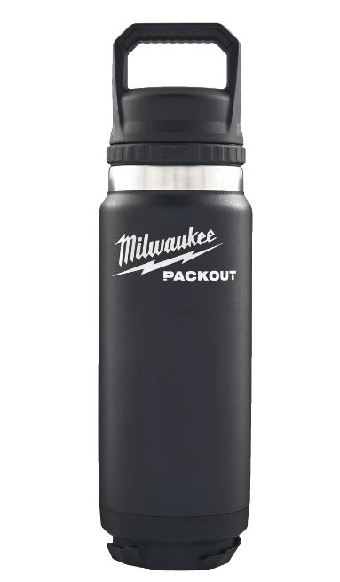 Milwaukee Accessoires 4932493468 Packout Thermos Noir avec couvercle 1065 ml