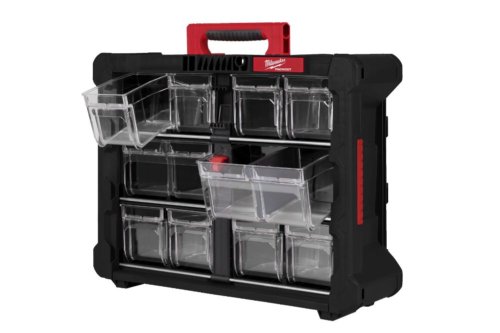 Milwaukee Accessoires 4932498323 PACKOUT Organisateur suspendu/debout avec plateaux
