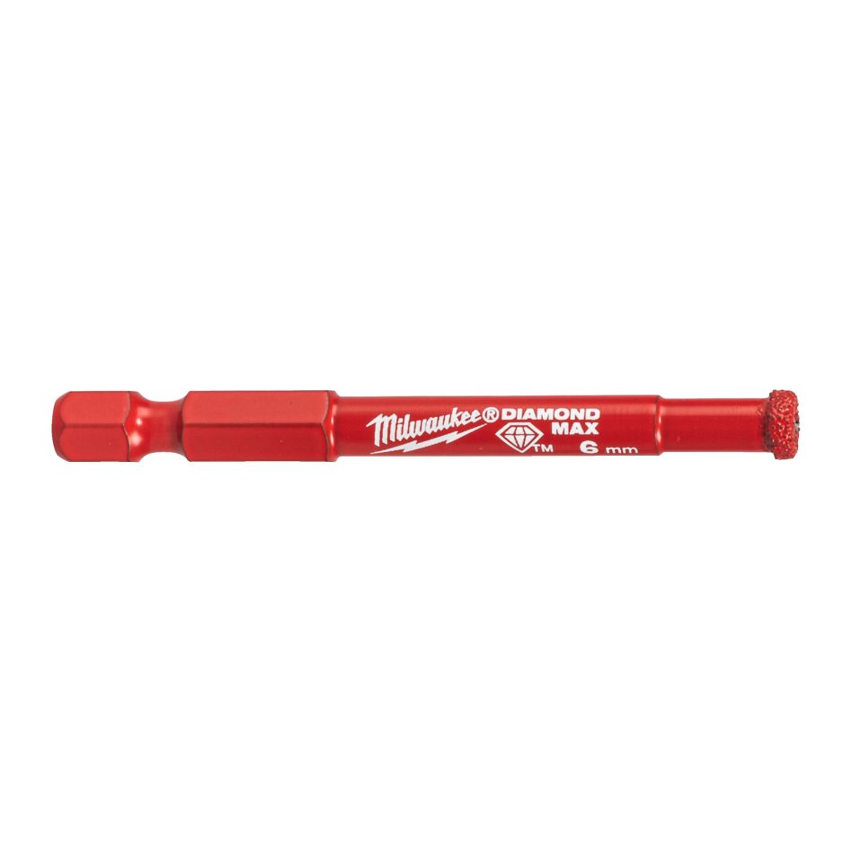 Milwaukee Accessoires 4932498342 DIAMOND MAX™ ¼˝ mèches humides/sèches 6 mm
