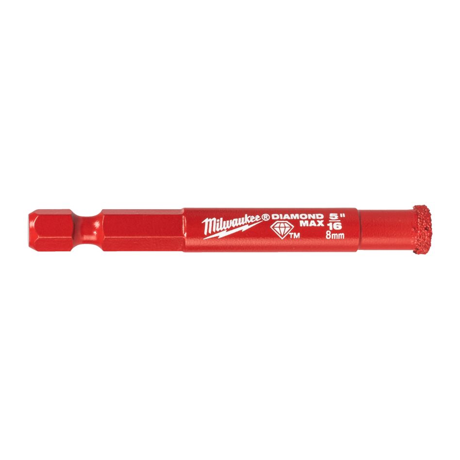 Milwaukee Accessoires 4932498343 DIAMOND MAX™ ¼˝ mèches humides/sèches 8 mm