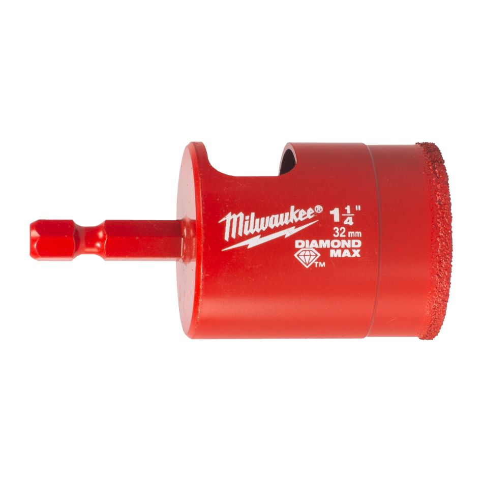 Milwaukee Accessoires 4932498352 DIAMOND MAX™ ¼˝ mèches humides/sèches 32 mm