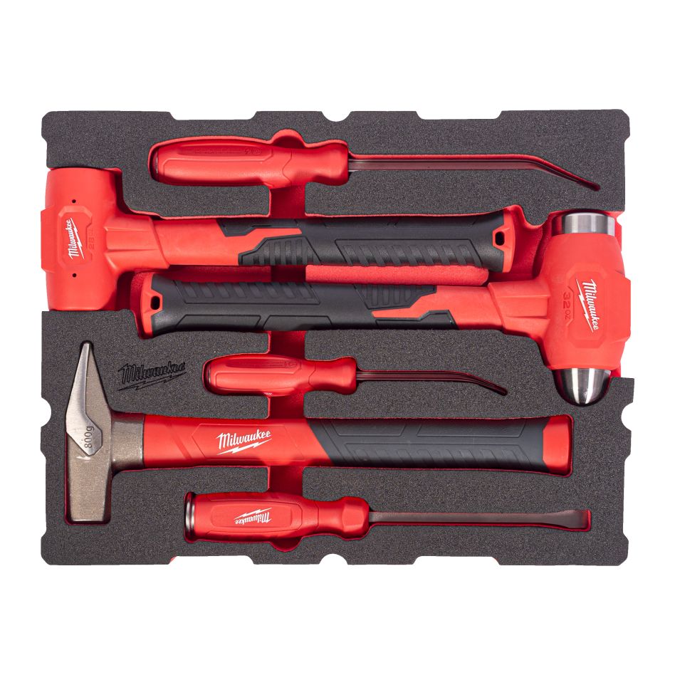 Milwaukee Accessoires 4932501875 Incrustation de mousse PACKOUT set d'outils de démolition 6 pièces