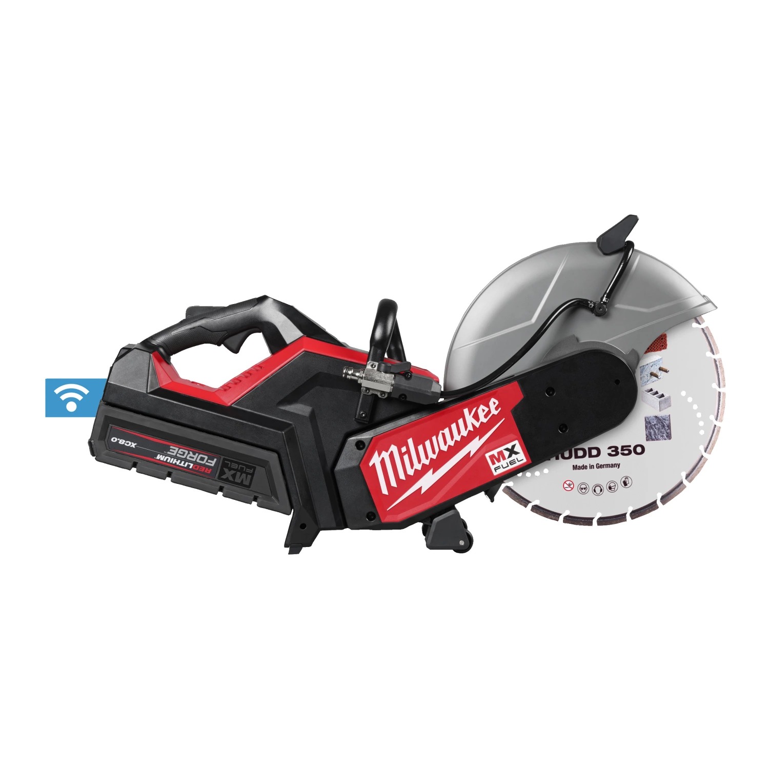 Milwaukee MX 4933499772 FUEL™ COS350G2FC-802 tronçonneuse sans fil 350 mm 2x 8,0Ah batterie et chargeur dans sac de transport