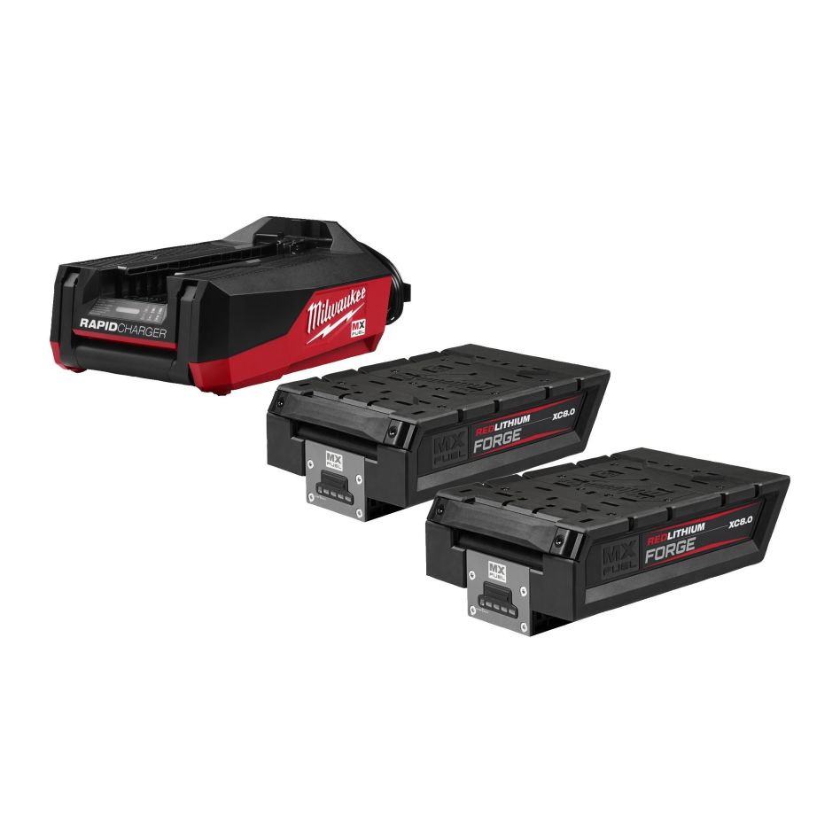 Milwaukee MX 4932500037 MX FUEL FORGENRG-802FC Kit de démarrage 2x 8.0Ah batterie et chargeur rapide