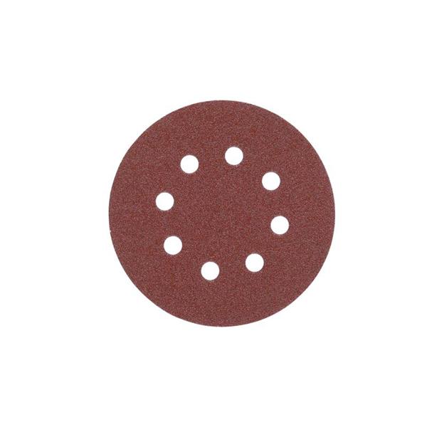 Milwaukee Accessoires 4932492177 Disque abrasive pour ponceuse orbitale ⌀ 125 mm - 8 trous 125 mm GR 240