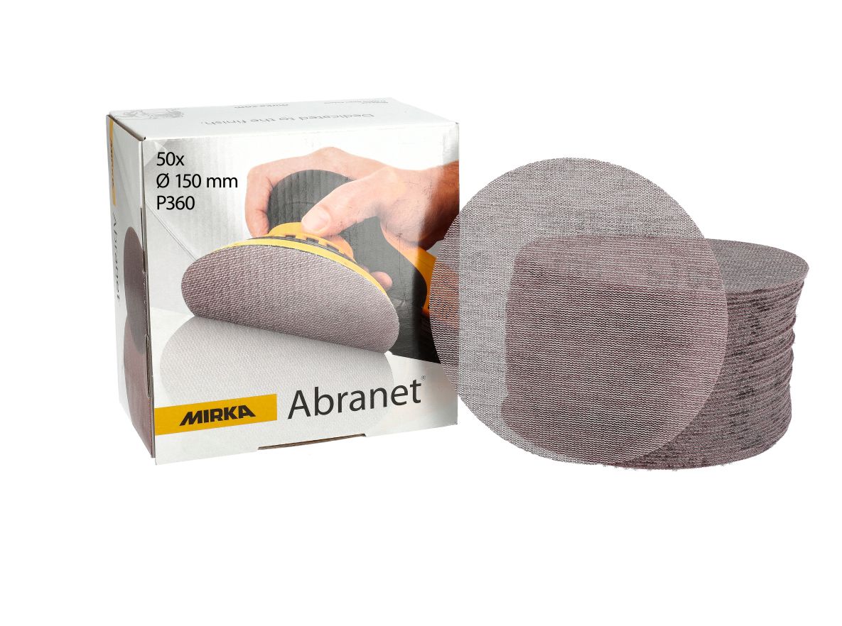 Mirka Accessoires 5424105037 ABRANET Grille de ponçage 150 mm Grip grit P360 50pcs