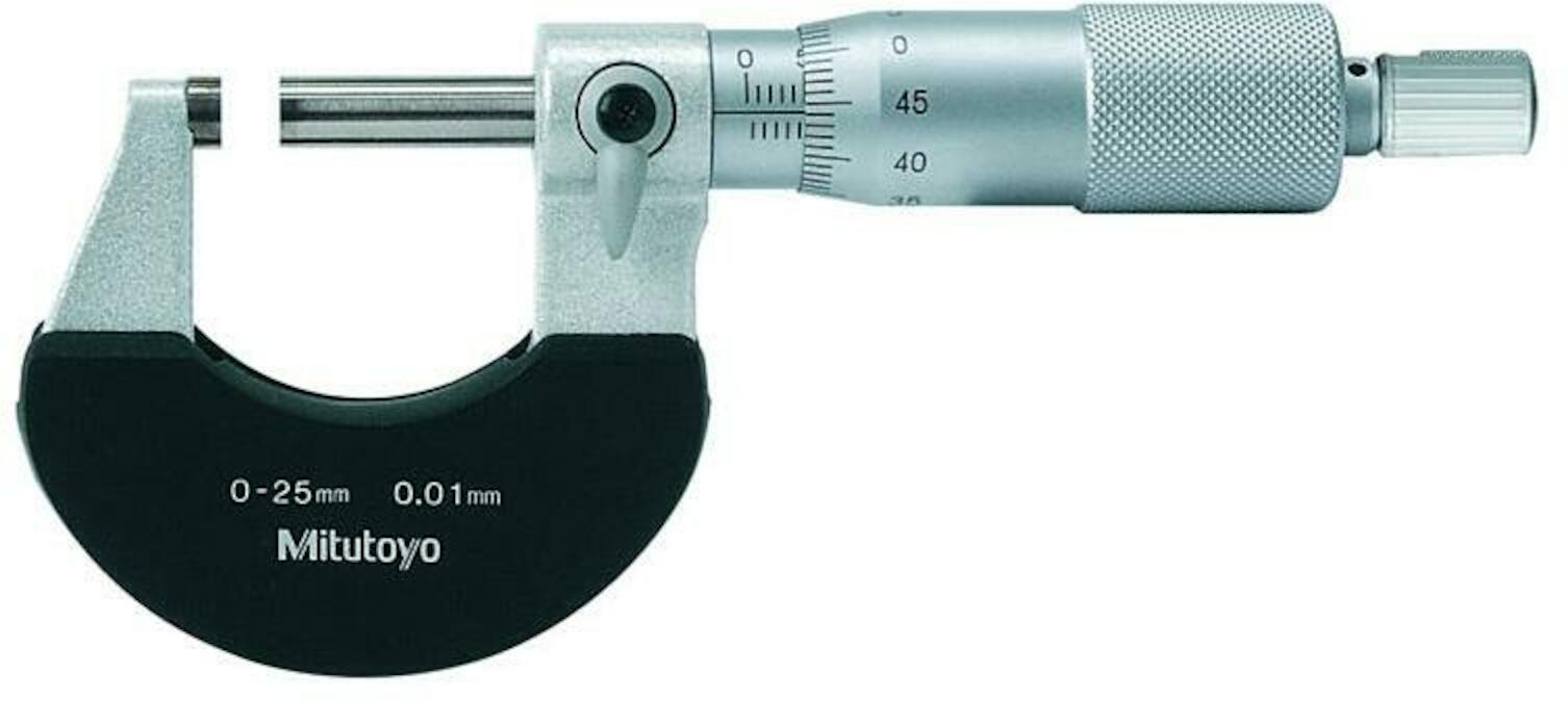 Mitutoyo 102-301 102-301 calibre &agrave; vis ext&eacute;rieur 0-25 mm/0,01 mm