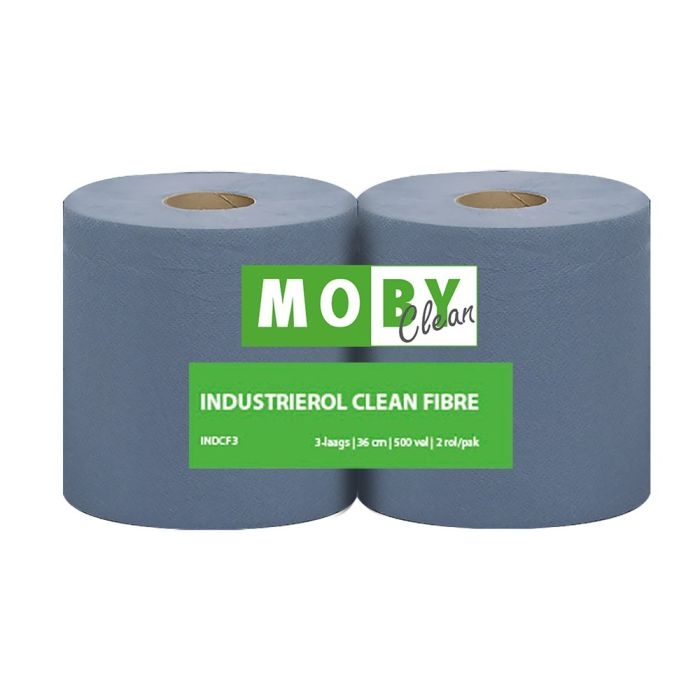 Moby Clean INDCF3 Rouleau de papier Fibre propre 180 m x 36 cm