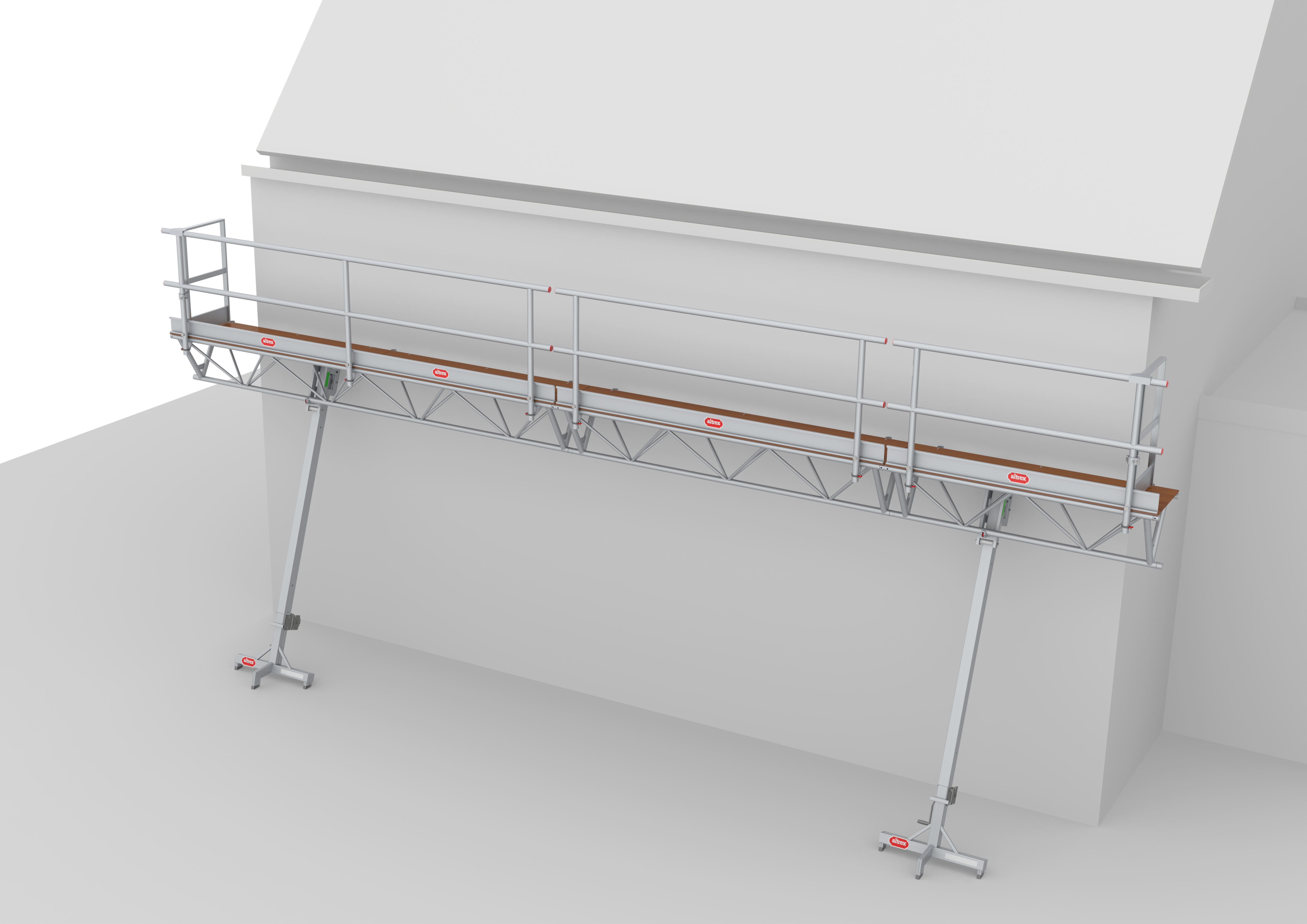 Altrex C500305 MTB Pont triangulaire modulaire 6m, hauteur de la plate-forme 3-5m