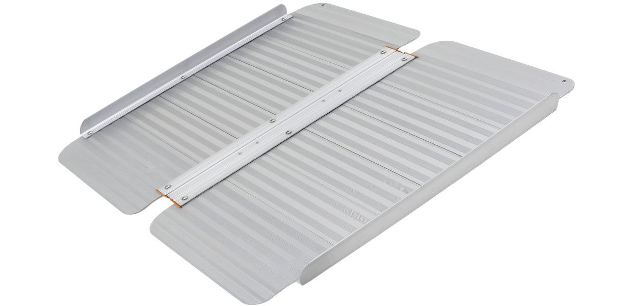 mwtools 754751833 ARP0995 Rampe aluminium pour fauteuil roulant 2 fois 300 kg 600x720 mm