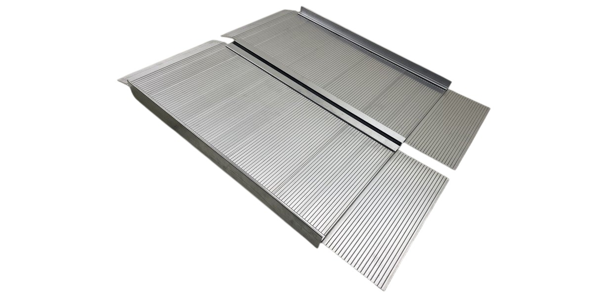mwtools 754751850 ARP20060 Rampe pour fauteuil roulant en aluminium 2 fois 400kg 600x740mm