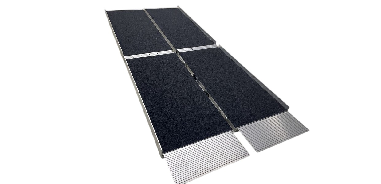 mwtools 754751855 ARP20210 Rampe en aluminium pour fauteuil roulant 4 fois 350kg 2100x740mm