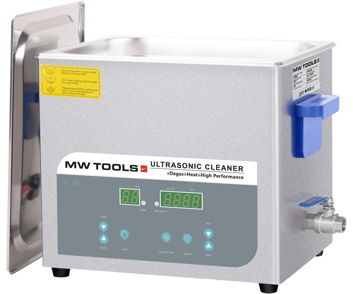 mwtools 754750262 UCD006 Nettoyeur à ultrasons 6,5 litres 480 W Cuve 300x155x150 mm