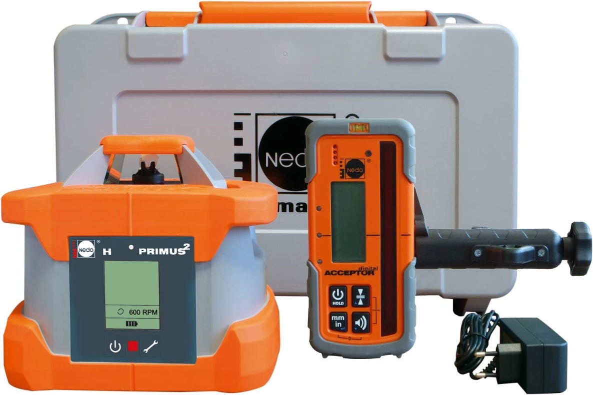 Nedo 472022 Primus2 H Construction laser + récepteur Acceptor digital !
