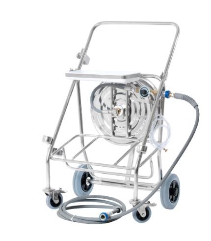 Nilfisk Accessoires 6401094 CHARIOT DE NETTOYAGE SS AVEC ENROULEUR DE TUYAU MOUSSE EN