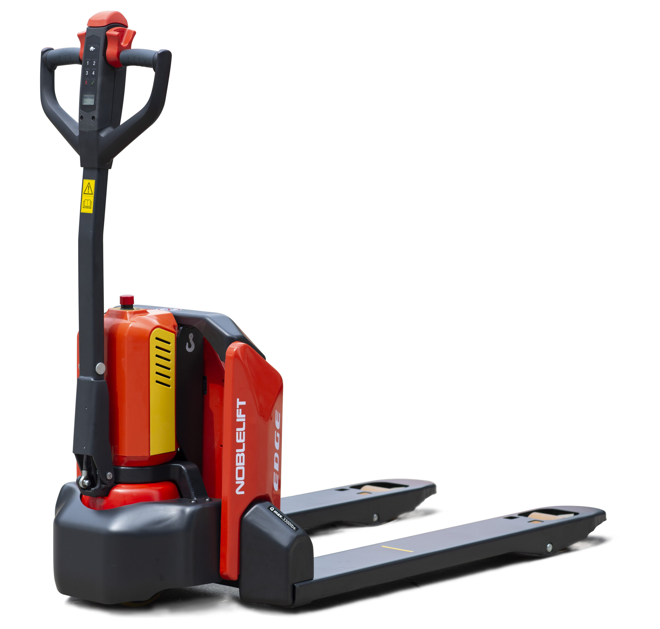 Noblelift PTE15N-EDGE Camion pompe &eacute;lectrique Li-Ion 1500kg poly tandem 1150x540mm 24V 36Ah batterie et chargeur