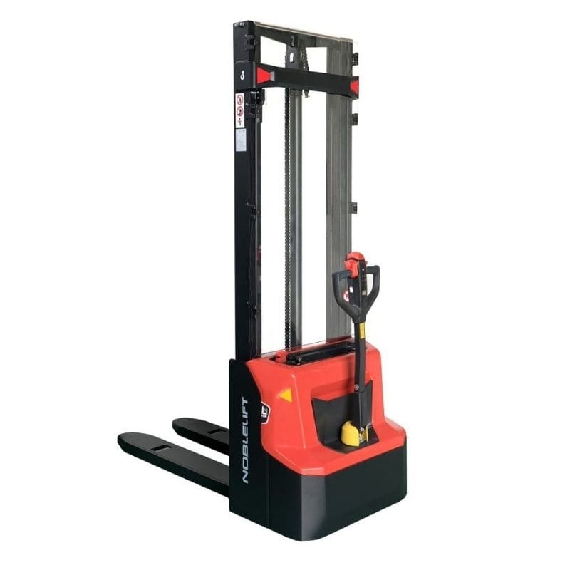 Noblelift PSE12B36 Gerbeur électrique Edge Basic batterie AGM 1200kg hauteur de levage 3600mm poly simple 1150x570mm 2x 12V 85Ah batterie et chargeur