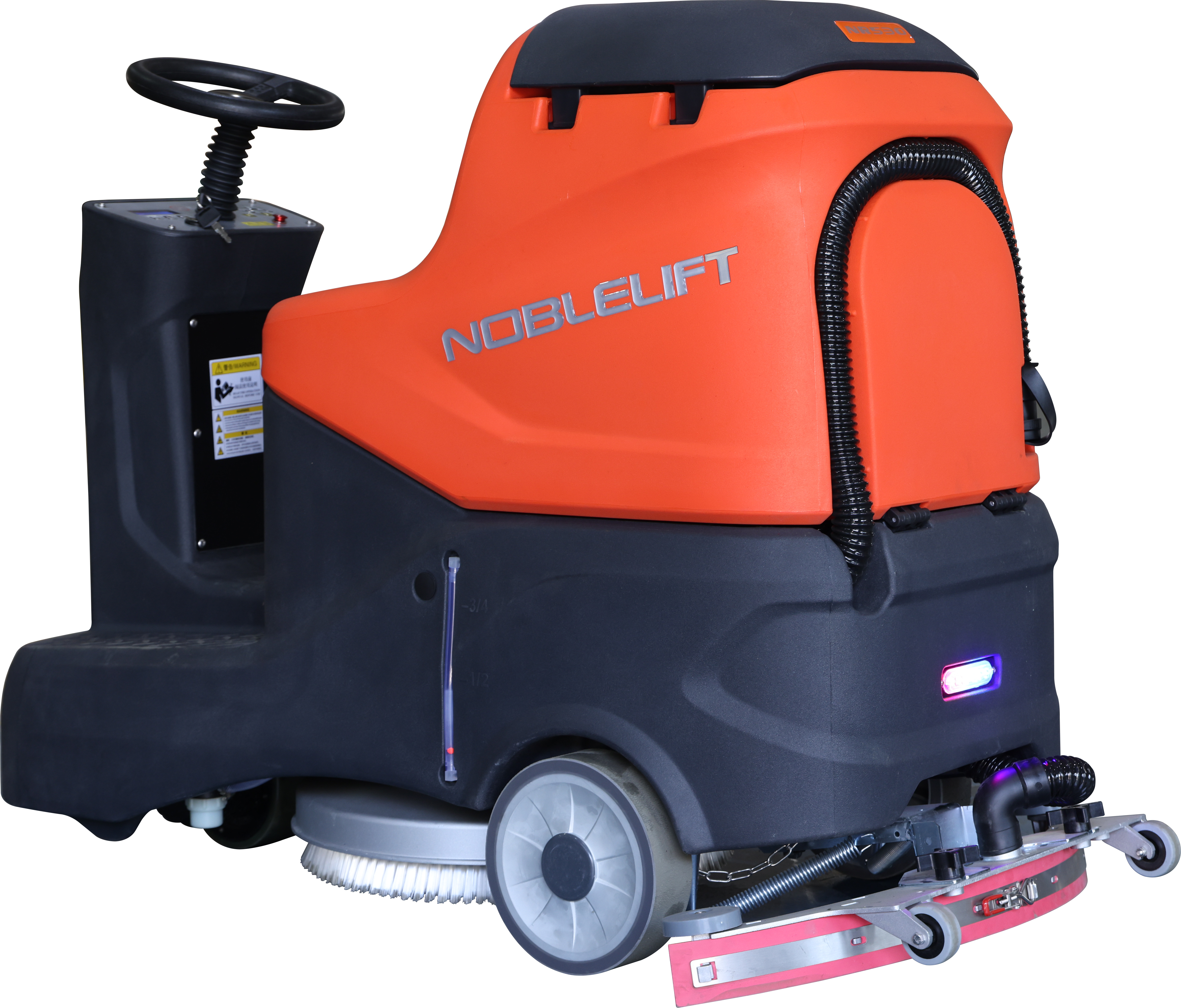 Noblelift NR530 Autolaveuse avec siège 530mm Capacité 70l 2x 12V 100Ah batterie et chargeur