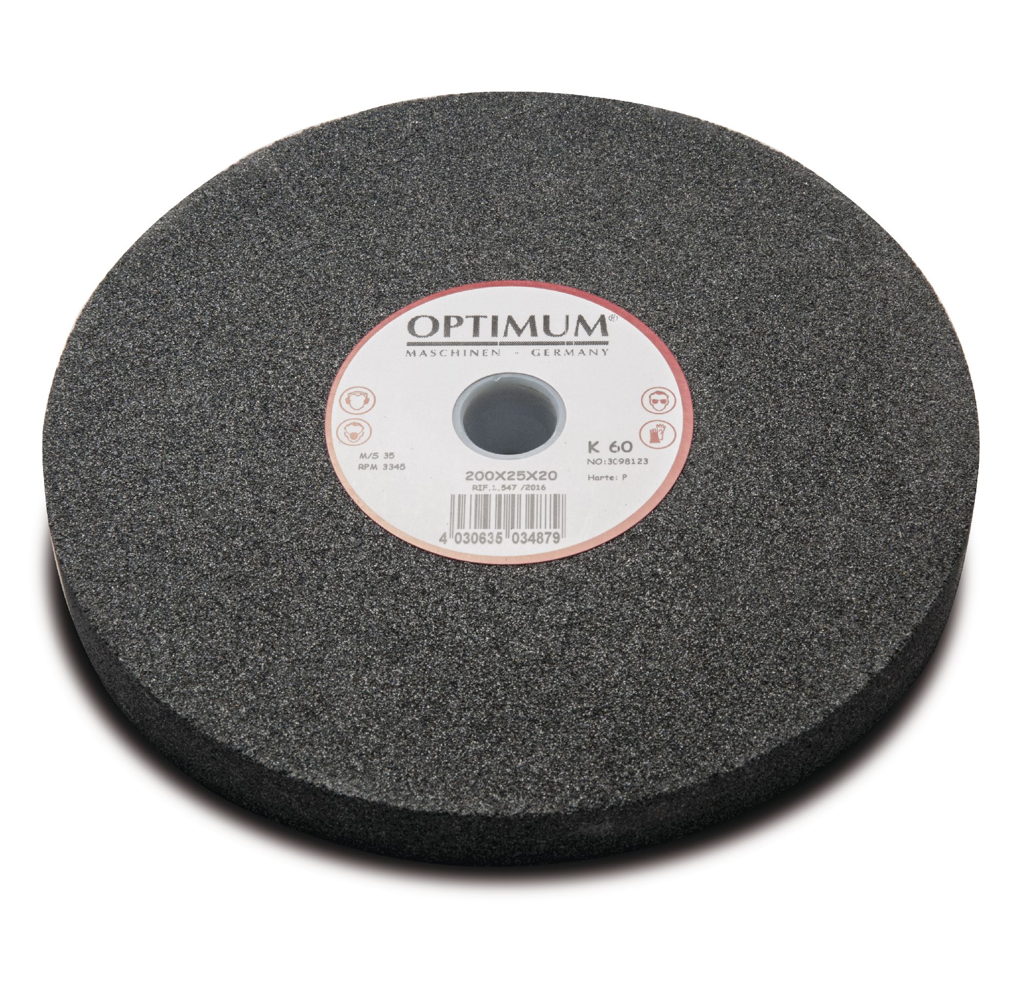 Optimum 713098145 GZ30ST Pierre de broyage 300 x 35 x 30 mm Grain 80