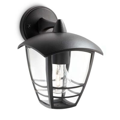 Philips P443483 Applique murale Creek noir 1x60W 230V