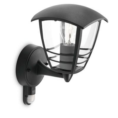 Philips P443605 Applique murale Creek noir 1x60W 230V