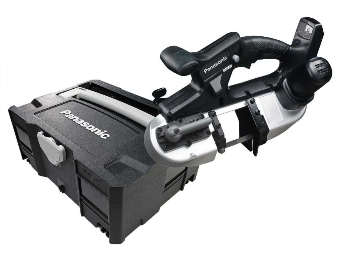 Panasonic EY45A5XT Scie à ruban 18V hors batteries et chargeur dans un systainer