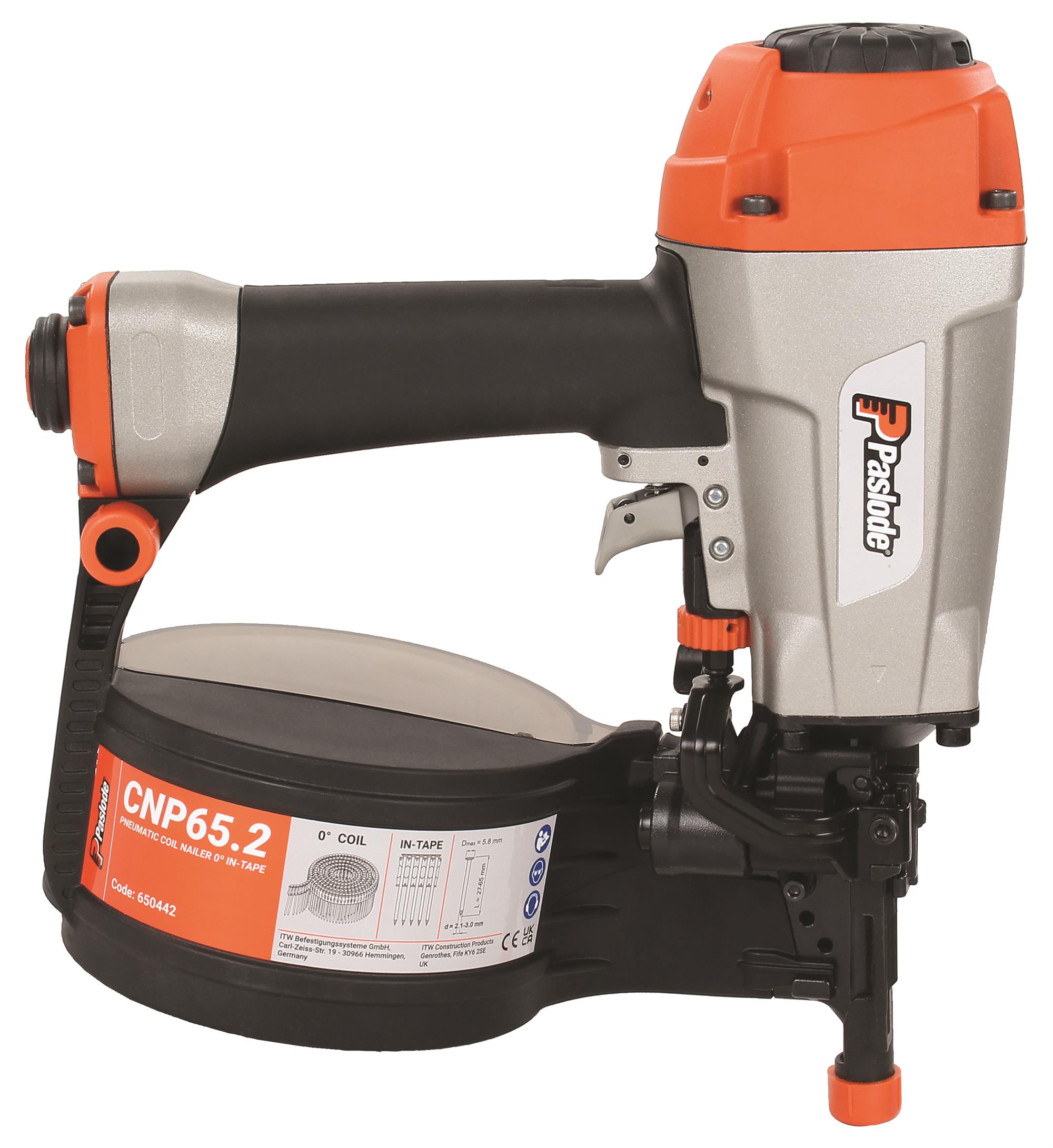 Paslode 650442 CNP65.2 Cloueur de bobines 27-65 mm en boîte carton