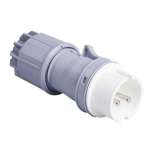 PCE 41.115 Fiches CEE 16A - 42V - 2P - IP44 - 12h - blanc