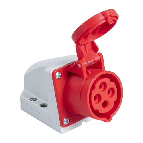 PCE 43.010 WCD en saillie CEE 16A - 400V - 4P - IP44 - 6h - rouge
