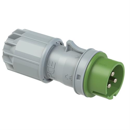 PCE 41.140 Fiche CEE 32A - 24/42V - 3P - IP44 - 4h - verte