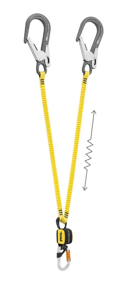 Petzl PE-L014CB01 Absorbica-Y Catchline FLEX avec crochet MGO EU 150 cm