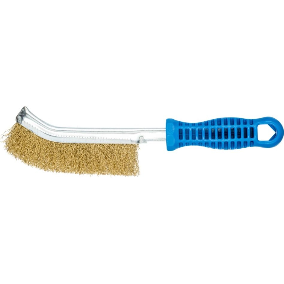 Pferd 43698002 Brosse à main courbe HBG 1 rang fil laiton-Ø 0.30