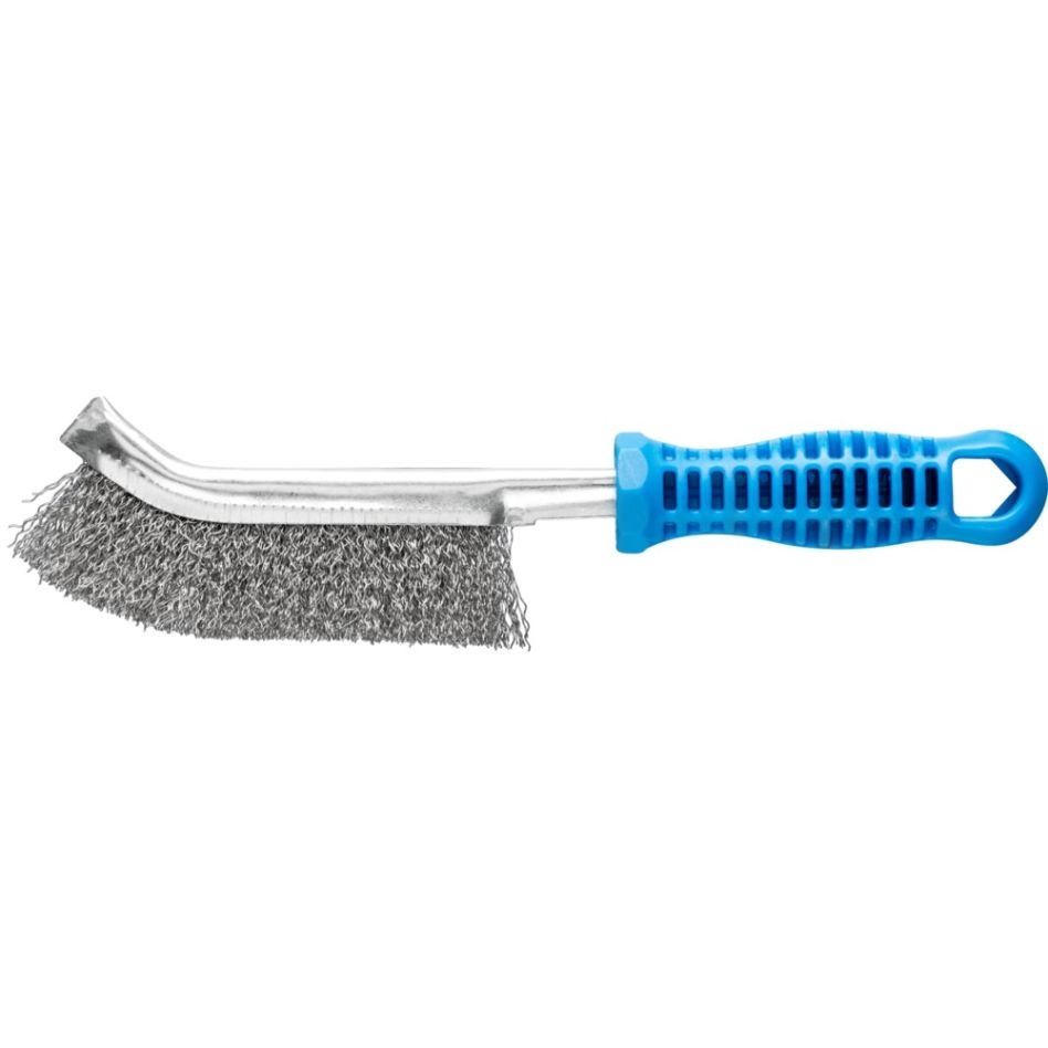 Pferd 43698003 Brosse à main courbe HBG 1 rangée fil inox-Ø 0.30