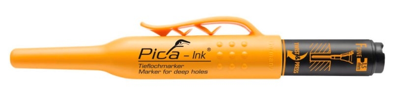 Pica PI15046 150/46 Stylo marqueur à trou profond Noir