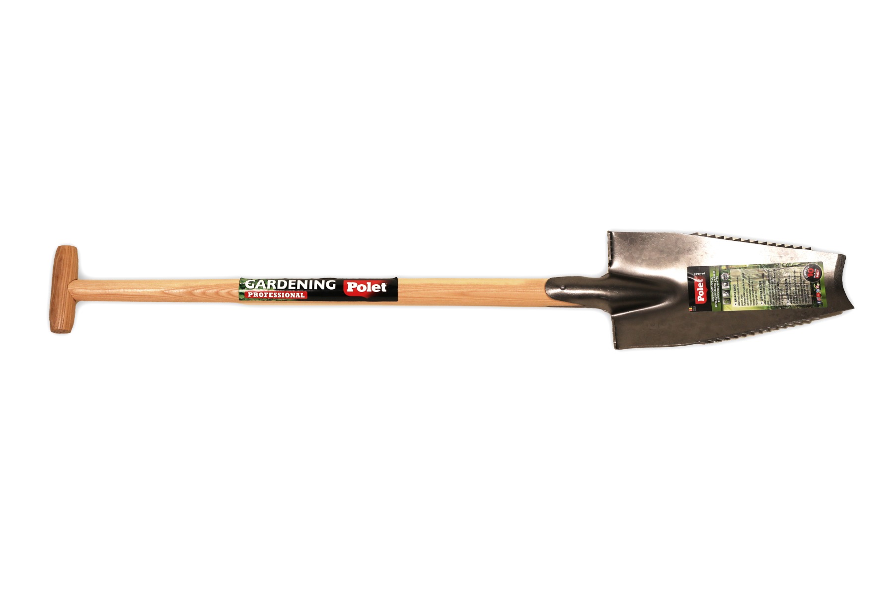Polet 101337 Bêche pour racines d'arbres 380/140/3 Essen T-Steel