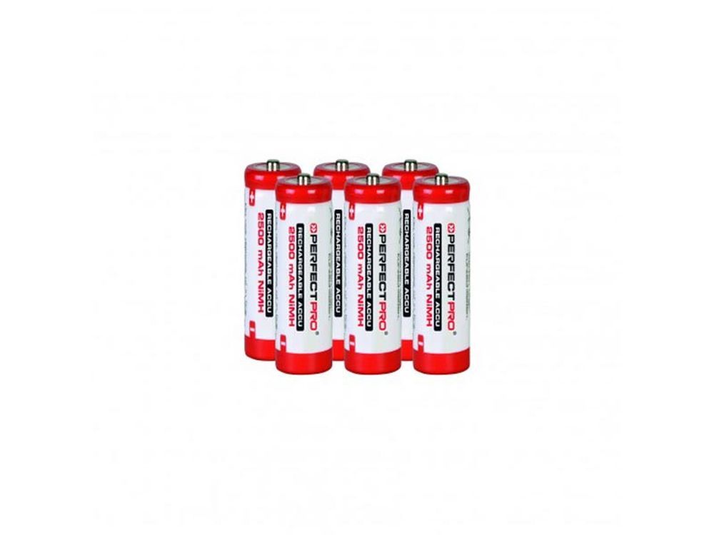 PerfectPro B-AA6 Piles rechargeables AA 2500mAh 6 pièces