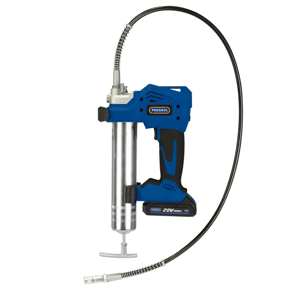 Pressol 18 051 Pistolet à graisse alimenté par batterie avec ZBH 20 V-2000 mAh