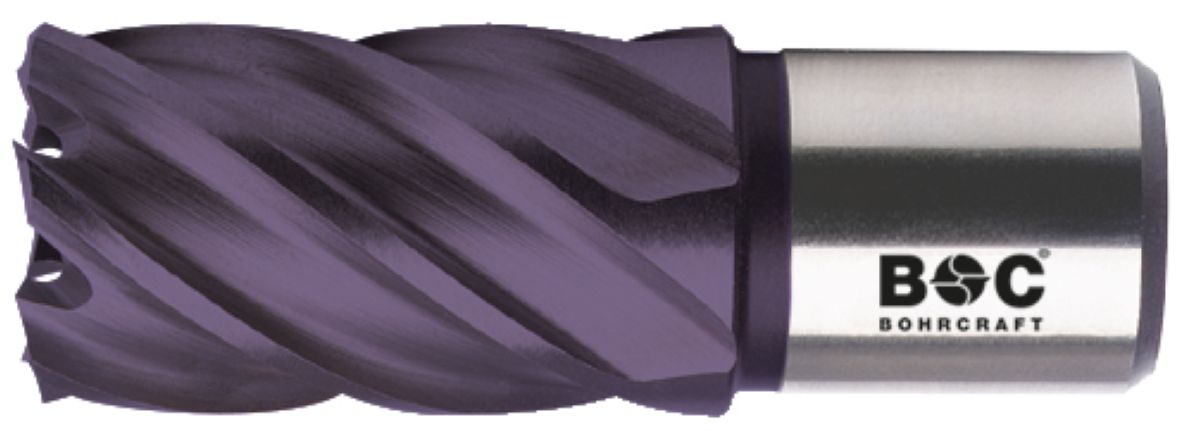 Profi-Plus 19530301225 Foret &agrave; carotte HSS Weldon 3/4", TiAlN 12,0 x 30 mm