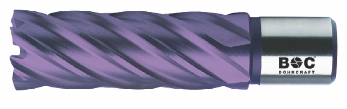 Profi-Plus 19530304050 Foret &agrave; carottage HSS Weldon 3/4", TiAlN 40,0 x 55 mm