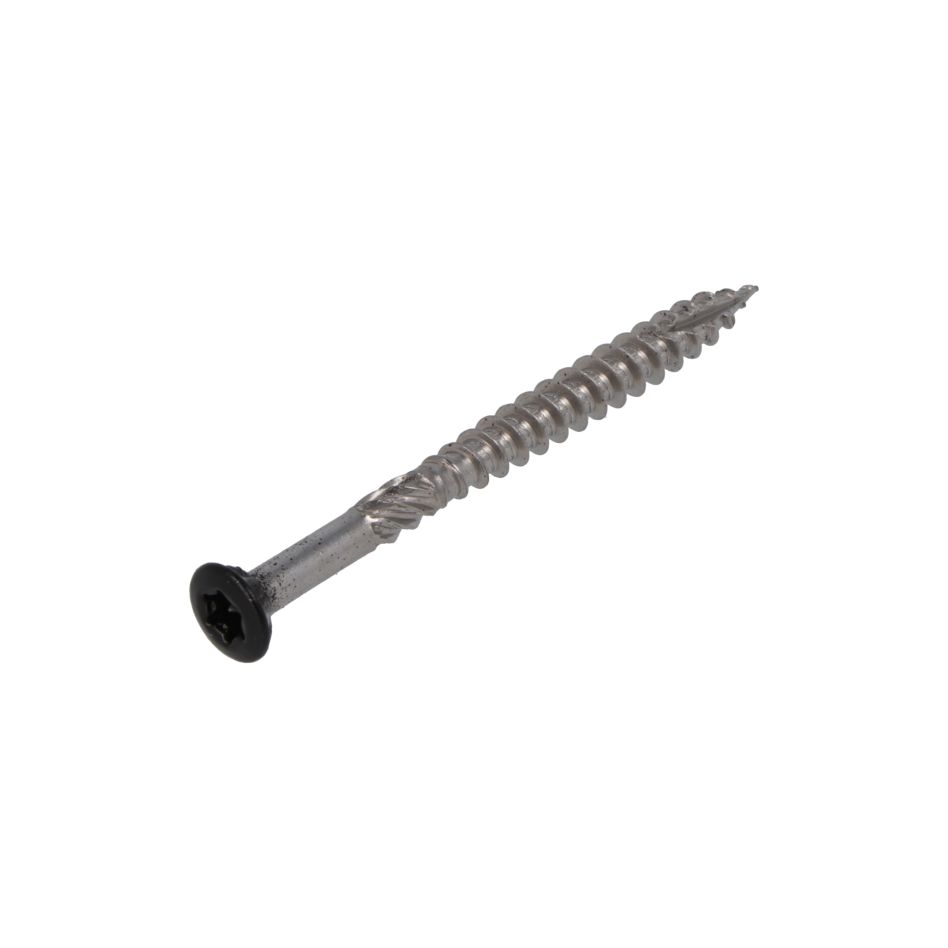 Proftec 5207.31.42405 Vis à bois de jardin RVS-410 LK Tête noire +Pointe coupante TX-25 5.0 x 80/48 mm - 100 pièces