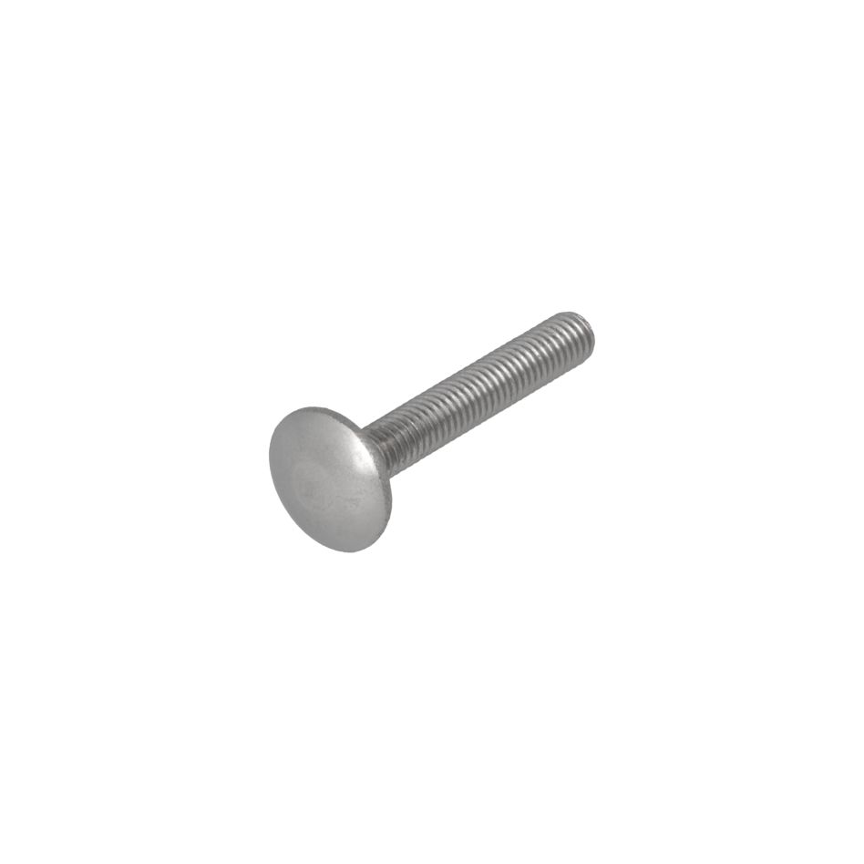 Proftec 5390.30.61201 Boulon d'arrêt acier inoxydable A2 DIN603 M8 x 30 mm - 25 pièces