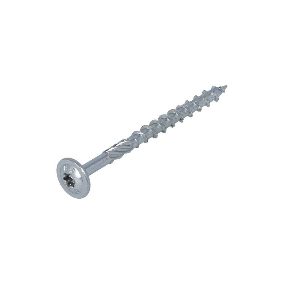 Proftec 5212.01.51401 Vis à bois VZ TK + pointe de coupe TX-30 6.0 x 200/80 mm - 50 pièces