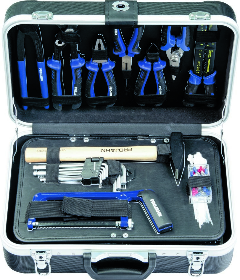 Projahn 8682 Boîte à outils remplie de 164 pièces.