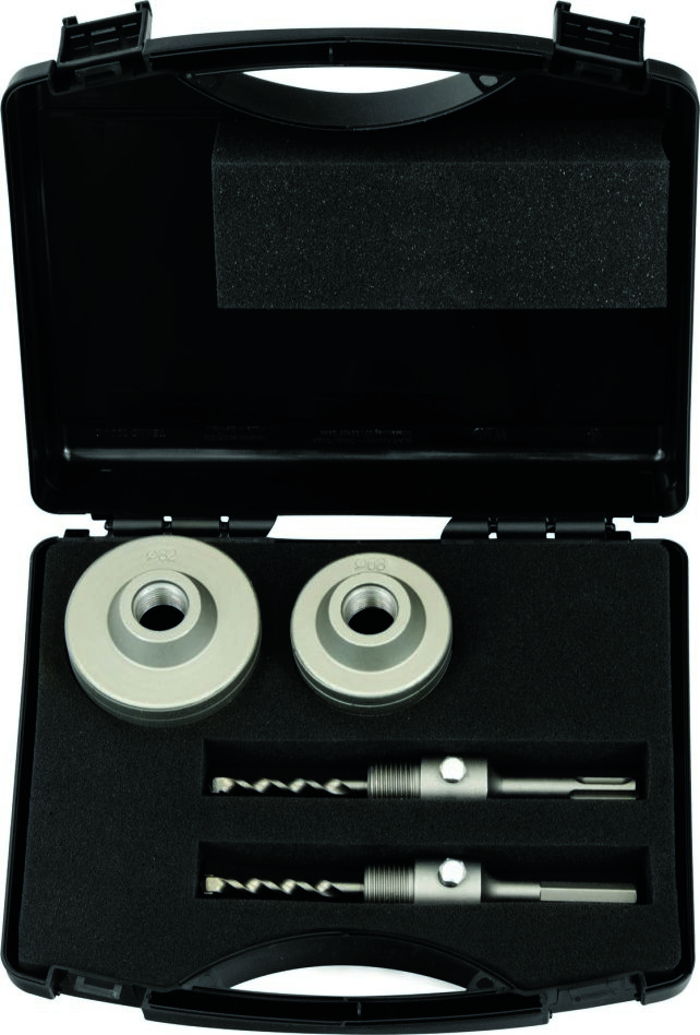 Projahn 54100 Jeu de forets à couronne 68/82 mm avec (SDS-plus / hexagone) + mandrin de perçage central M22